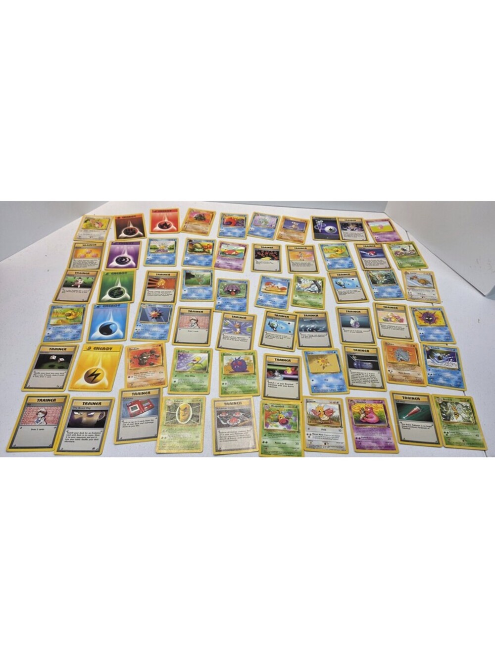 65 Vintage Pokemon Card Lot WOTC 1999-2000 Base Jungle Fossil Team Rocket LP
